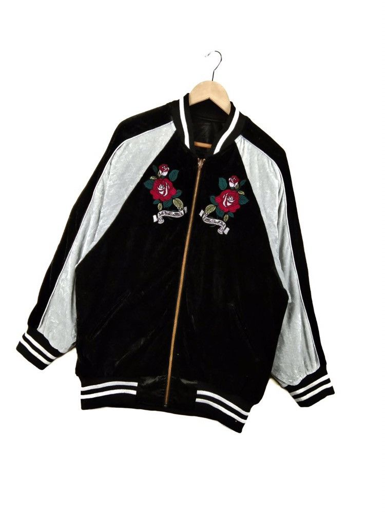 Japanese Brand × Vintage Reversible Sukajan Jacket Embroidery Size US XL / EU 56 / 4 - 3 Thumbnail