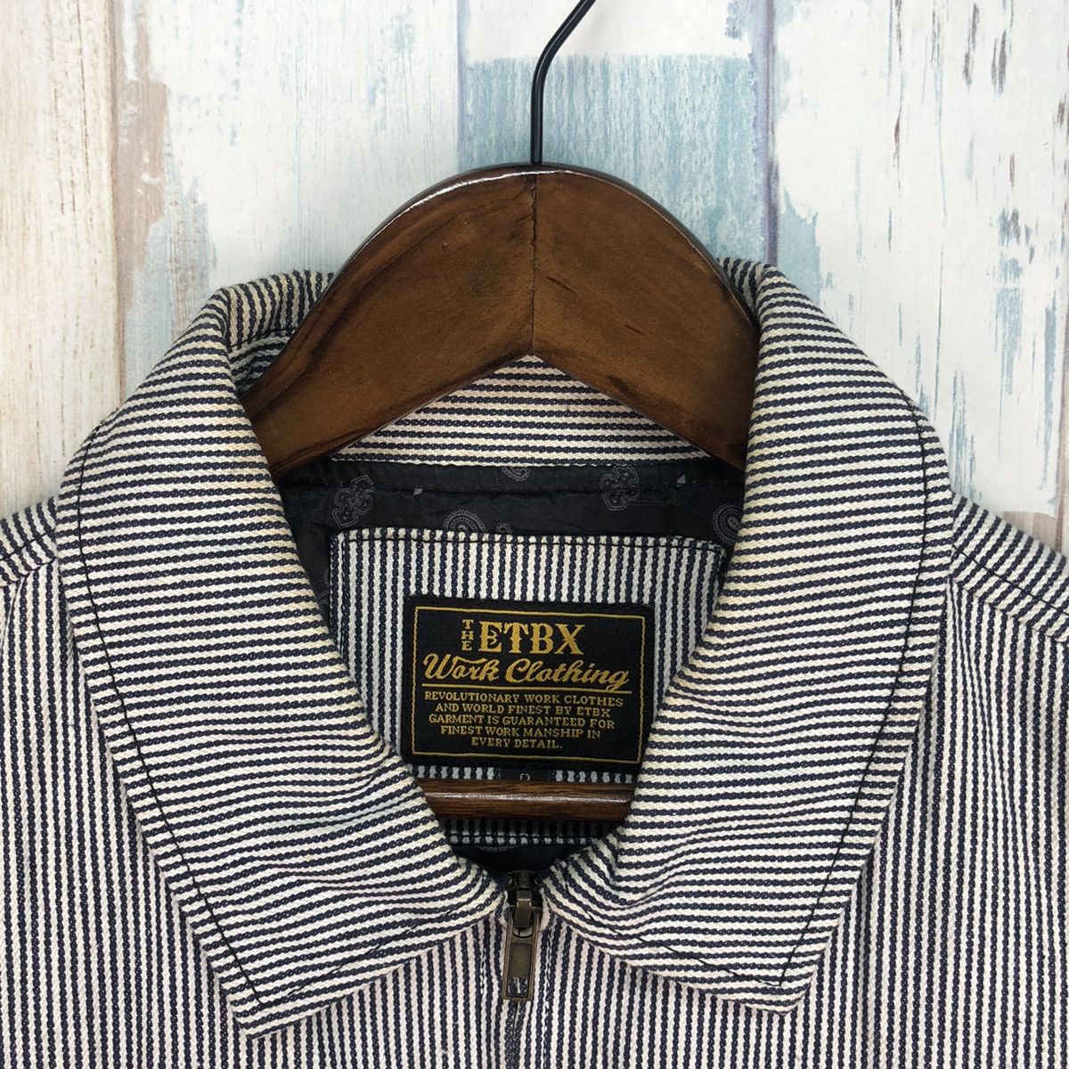 Japanese Brand × Vintage Vintage The Etbx Work Clothing Hickory Stripe Size US M / EU 48-50 / 2 - 8 Thumbnail