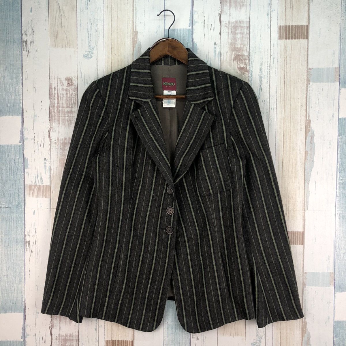 Kenzo Vintage Kenzo Paris Stripes Blazers Size US S / EU 44-46 / 1 - 1 Thumbnail