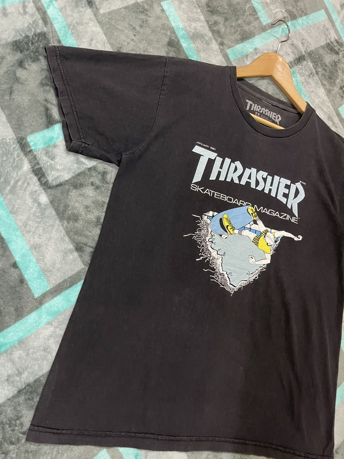 Thrasher THRASHER MAGAZINE FIRST COVER FADED T SHIRT Size US M / EU 48-50 / 2 - 4 Thumbnail