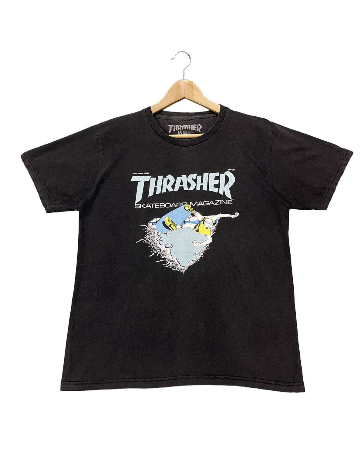 Thrasher THRASHER MAGAZINE FIRST COVER FADED T SHIRT Size US M / EU 48-50 / 2 - 1 Thumbnail