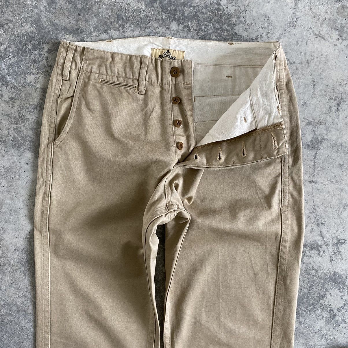 Beams Plus VTG Beams Made In Japan Cropped Trouser Chino Pants Size US 30 / EU 46 - 6 Thumbnail