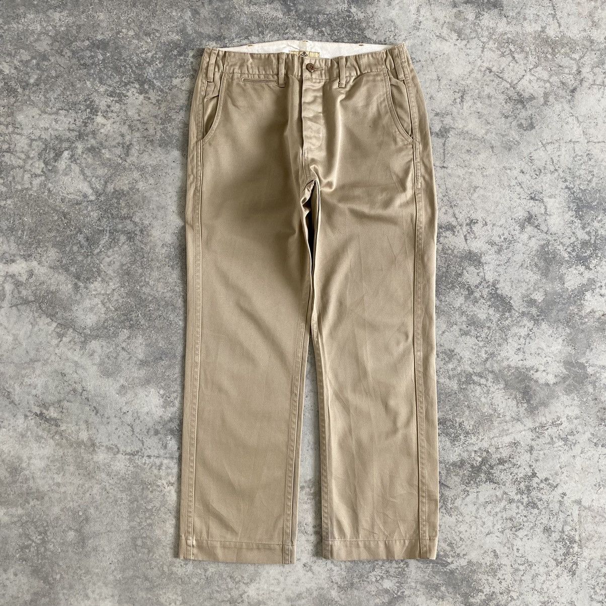 Beams Plus VTG Beams Made In Japan Cropped Trouser Chino Pants Size US 30 / EU 46 - 1 Thumbnail