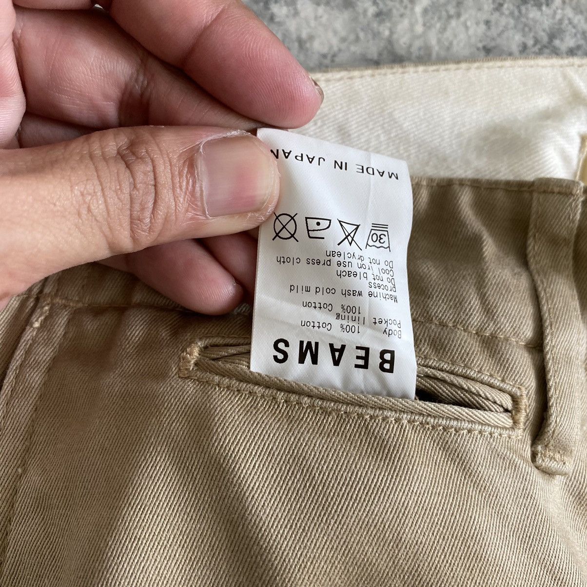 Beams Plus VTG Beams Made In Japan Cropped Trouser Chino Pants Size US 30 / EU 46 - 13 Thumbnail