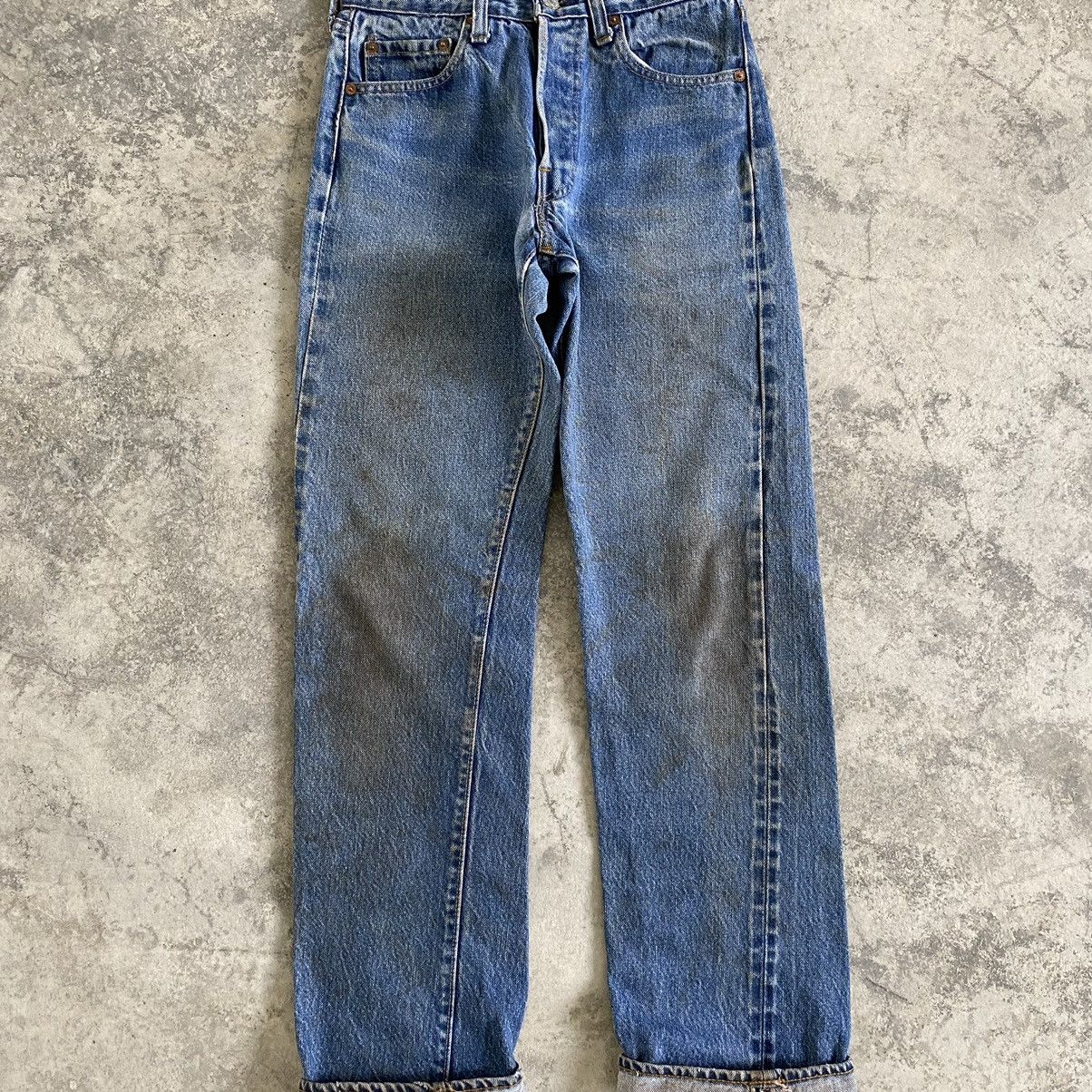 Levi's Vintage 70’s 80's Levi's 501 Selvedge Dirty Denim Jeans Size US 26 / EU 42 - 5 Thumbnail