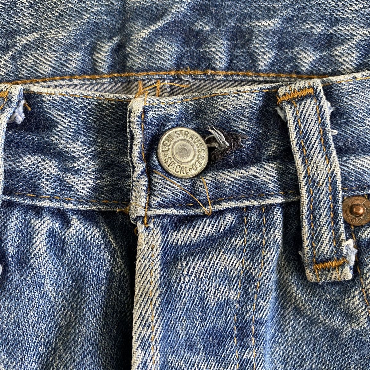 Levi's Vintage 70’s 80's Levi's 501 Selvedge Dirty Denim Jeans Size US 26 / EU 42 - 8 Thumbnail