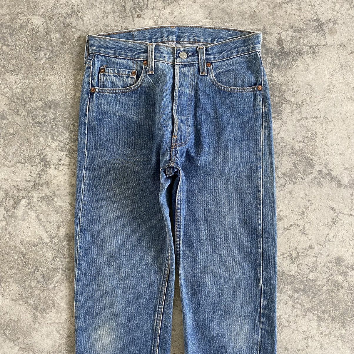 Levi's Size 29x29.5 Vintage 80's Levi's 501 Stone Washed Jeans Size US 29 - 2 Thumbnail