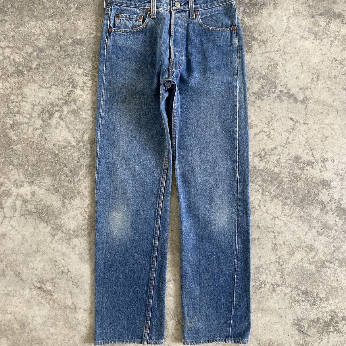Levi's Size 29x29.5 Vintage 80's Levi's 501 Stone Washed Jeans Size US 29 - 4 Thumbnail