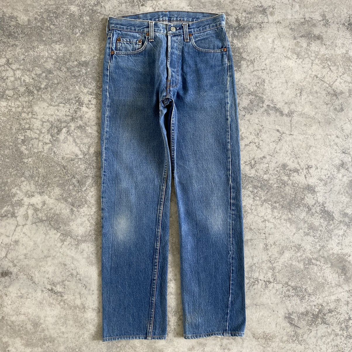 Levi's Size 29x29.5 Vintage 80's Levi's 501 Stone Washed Jeans Size US 29 - 1 Thumbnail