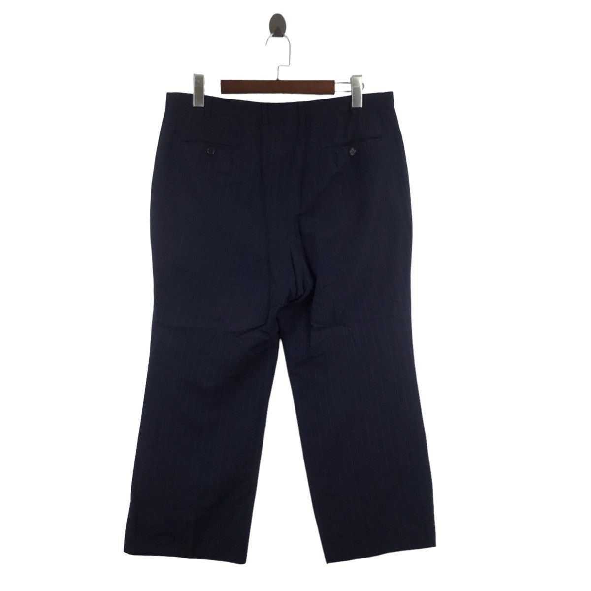 Lanvin LANVIN PARIS Black Short StraightCut Wool TrousersCasualPant Size US 36 / EU 52 - 6 Thumbnail