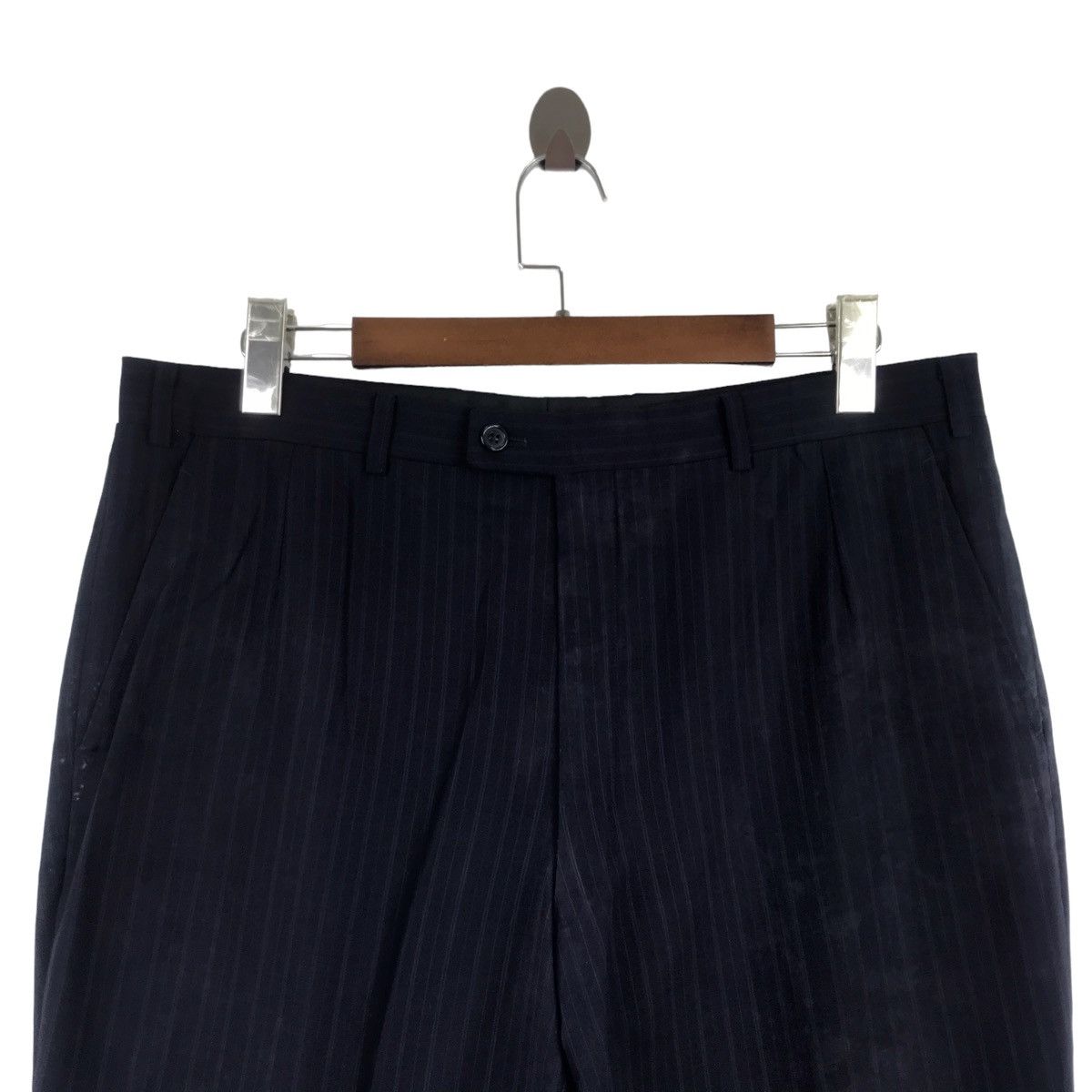 Lanvin LANVIN PARIS Black Short StraightCut Wool TrousersCasualPant Size US 36 / EU 52 - 2 Thumbnail
