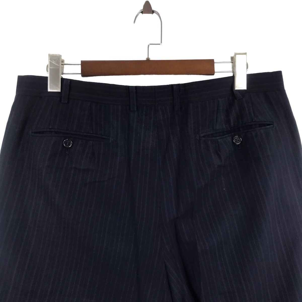 Lanvin LANVIN PARIS Black Short StraightCut Wool TrousersCasualPant Size US 36 / EU 52 - 7 Thumbnail