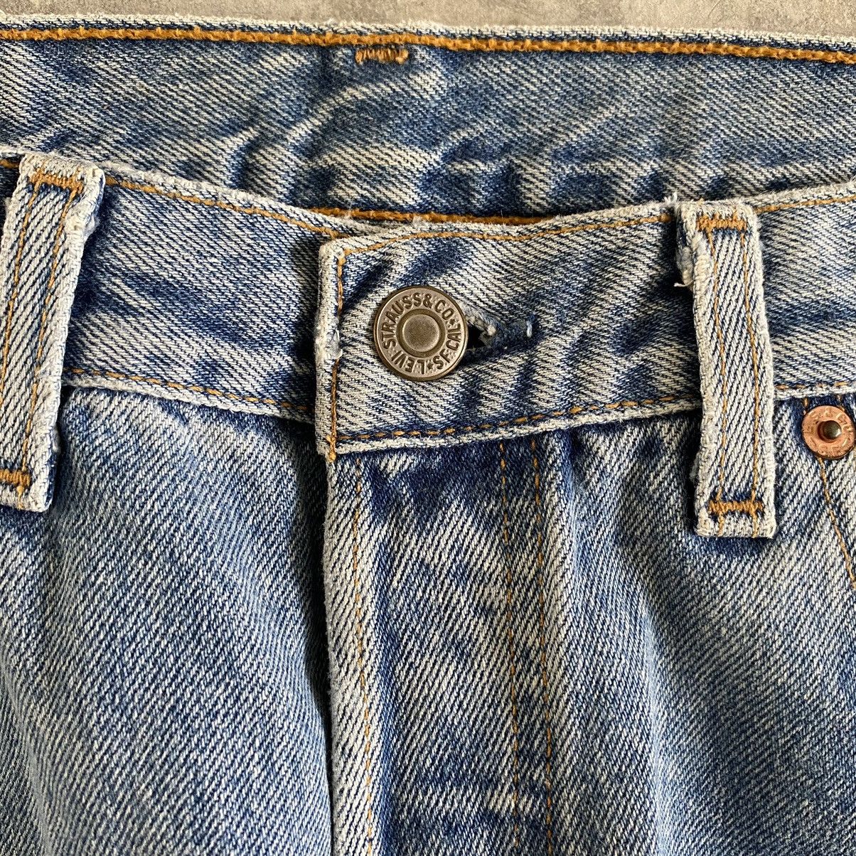 Levi's Size 30x31 Vintage 90's Levi's 501 Washed Blue Denim Jeans Size US 30 / EU 46 - 6 Thumbnail