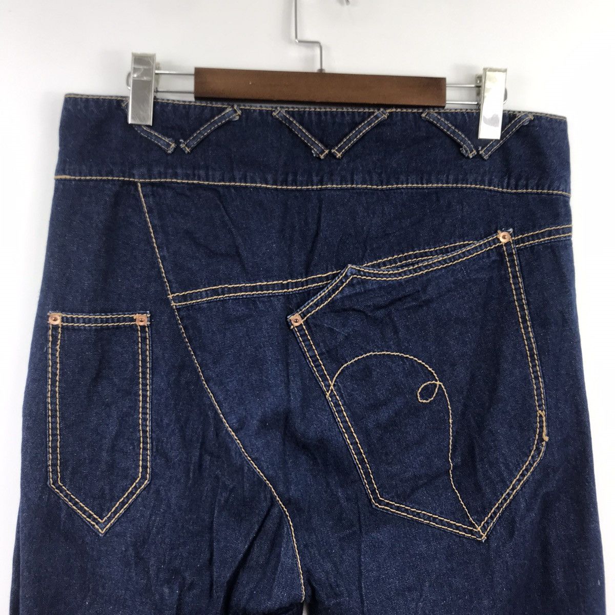 Japanese Brand Vintage JEANASIS JapaneseBrand Baggy JeansTrousersCasualPant Size 36" / US 14 / IT 50 - 9 Thumbnail