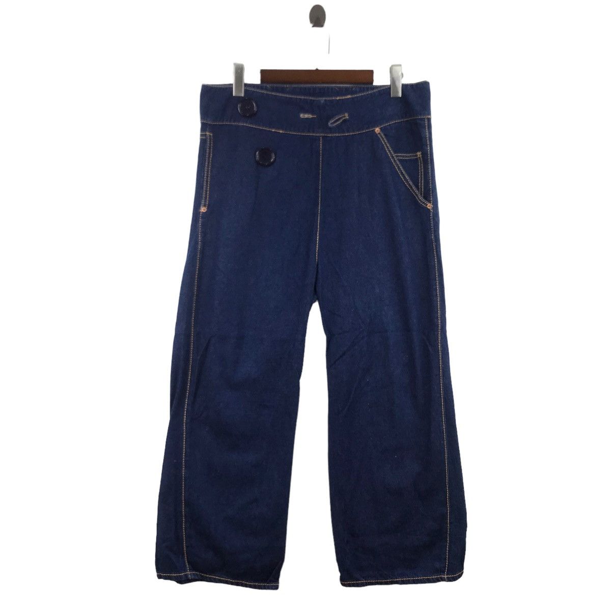 Japanese Brand Vintage JEANASIS JapaneseBrand Baggy JeansTrousersCasualPant Size 36" / US 14 / IT 50 - 1 Thumbnail