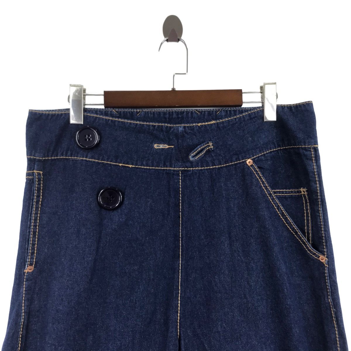 Japanese Brand Vintage JEANASIS JapaneseBrand Baggy JeansTrousersCasualPant Size 36" / US 14 / IT 50 - 2 Thumbnail