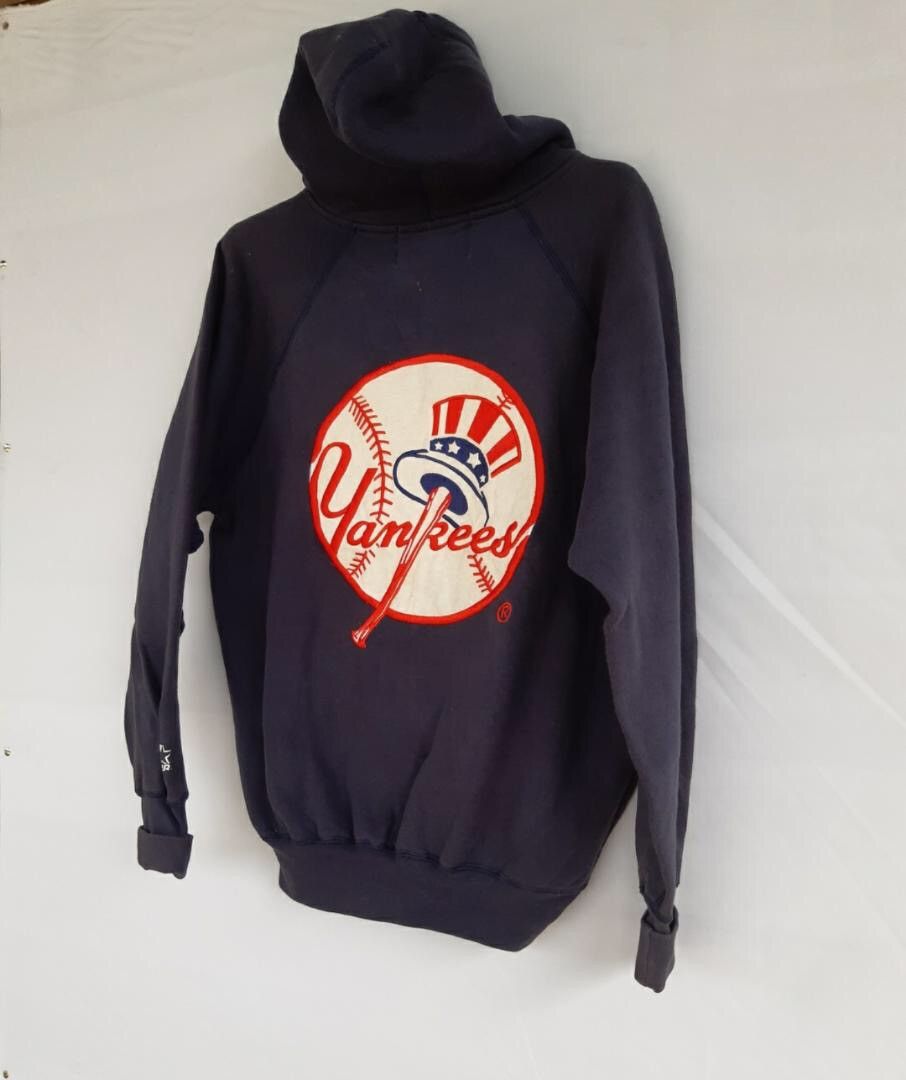 New York Yankees RARE!! Vintage NY Yankees Big Logo Sweatshirt Size US L / EU 52-54 / 3 - 2 Thumbnail
