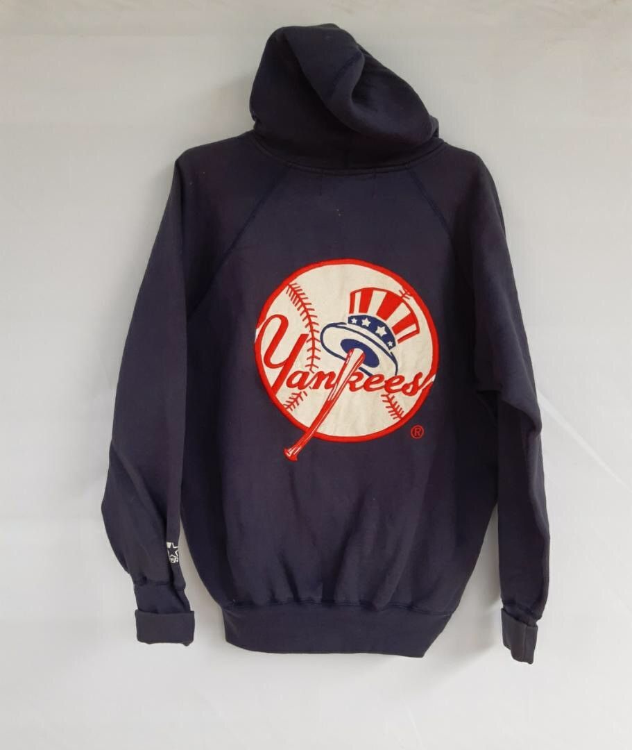 New York Yankees RARE!! Vintage NY Yankees Big Logo Sweatshirt Size US L / EU 52-54 / 3 - 1 Thumbnail