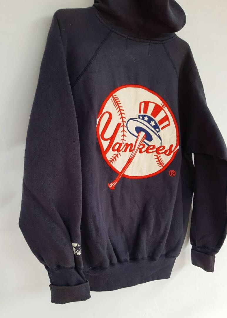 New York Yankees RARE!! Vintage NY Yankees Big Logo Sweatshirt Size US L / EU 52-54 / 3 - 3 Thumbnail