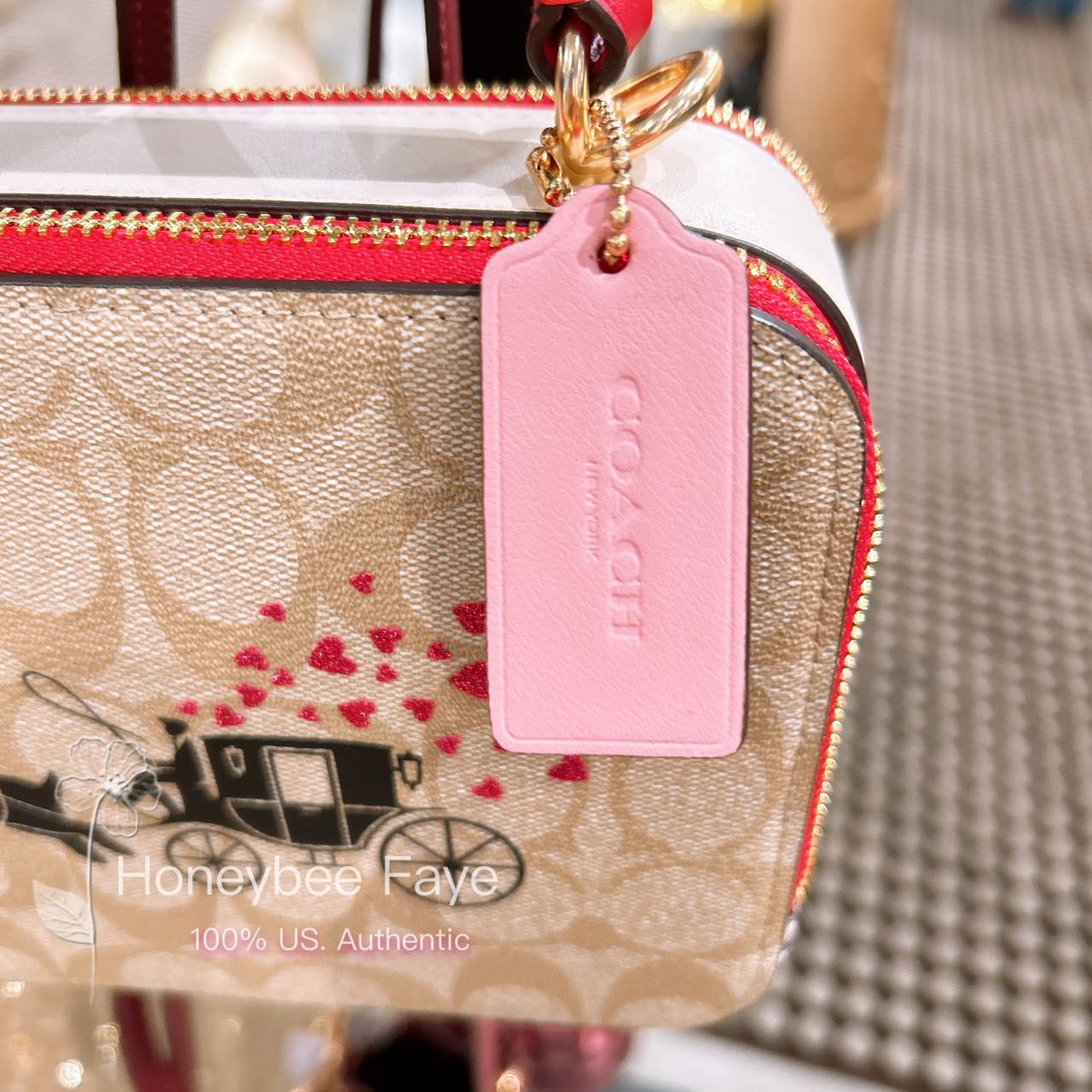 Coach Lunar New Year Box Crossbody With Rabbit And Carriage