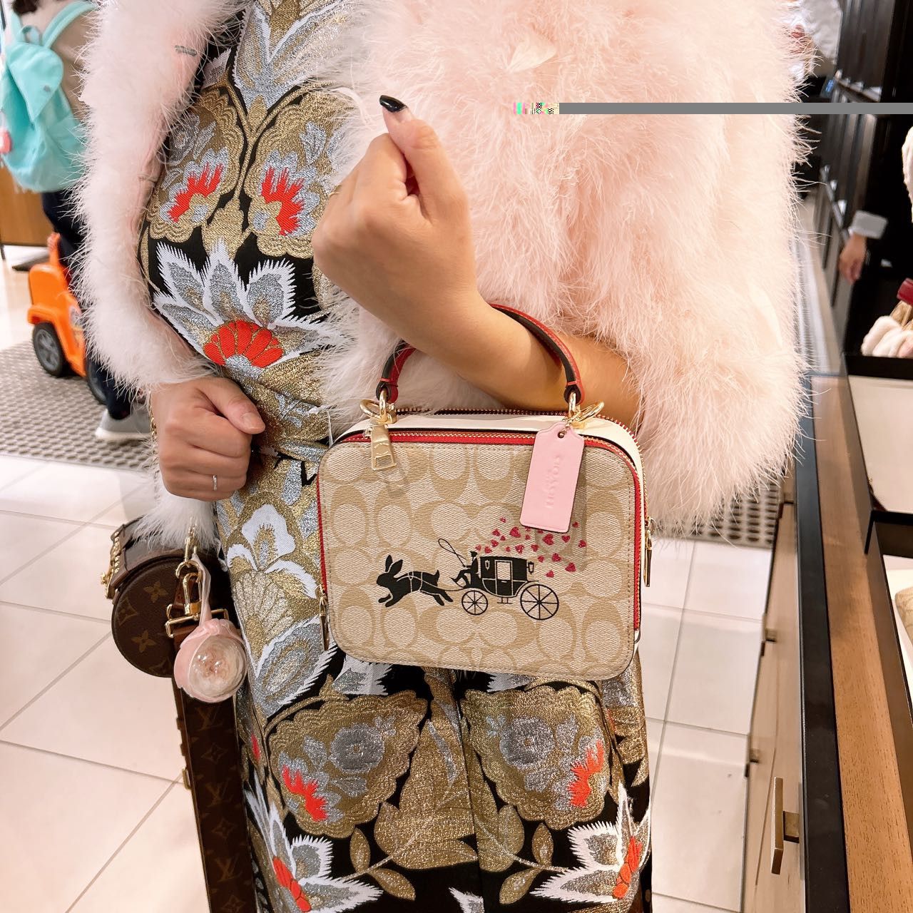 【COACH】Lunar New Year Box Crossbody In With Rabbit SHOP SIMON Coach Lunar New Year Box Crossbody In Signature