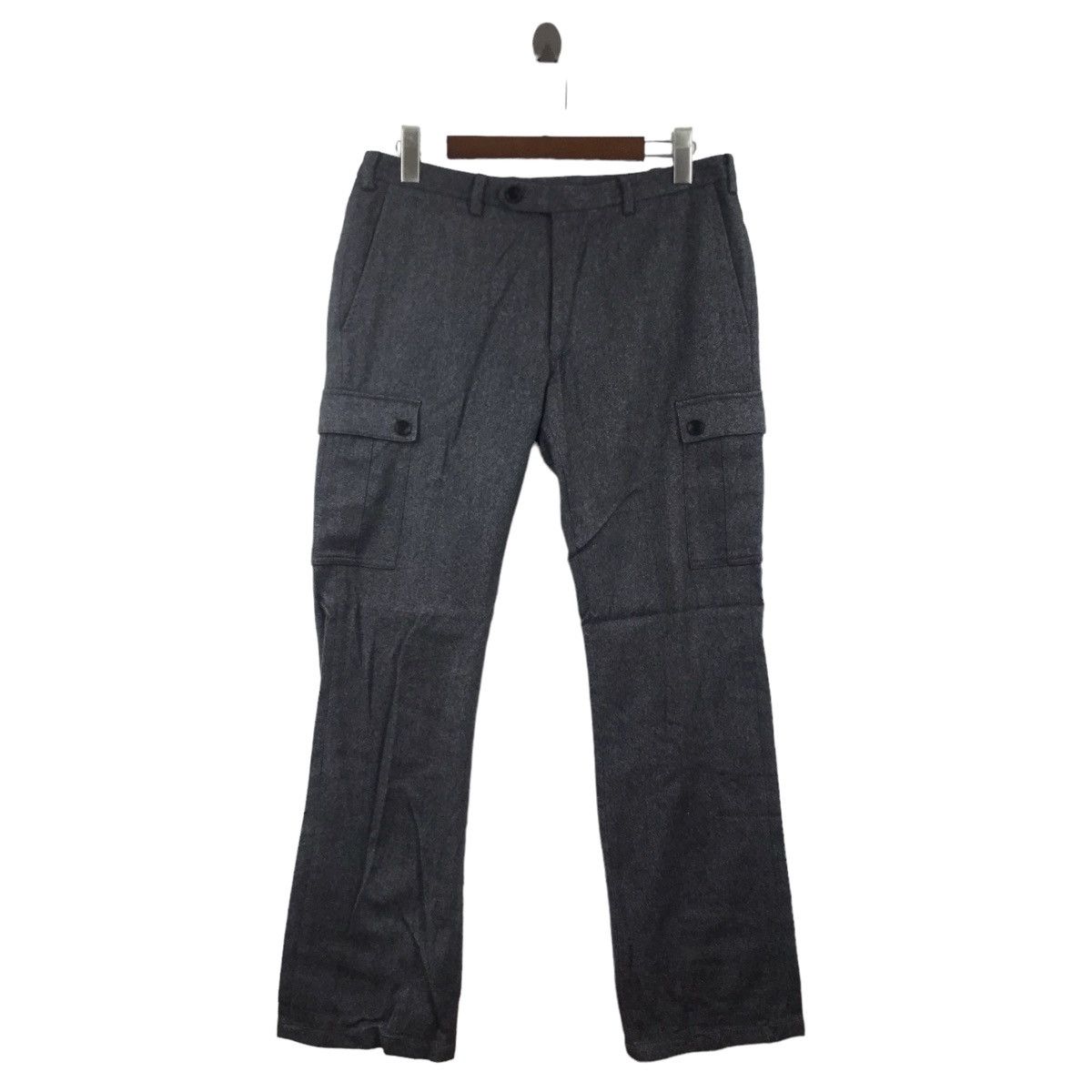 Burberry BURBERRY Black Label Grey Multi Pocket Cargo Pant Size US 33 - 1 Thumbnail