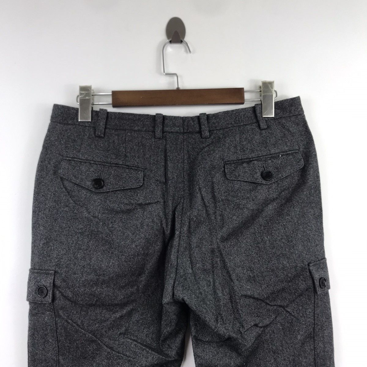 Burberry BURBERRY Black Label Grey Multi Pocket Cargo Pant Size US 33 - 8 Thumbnail