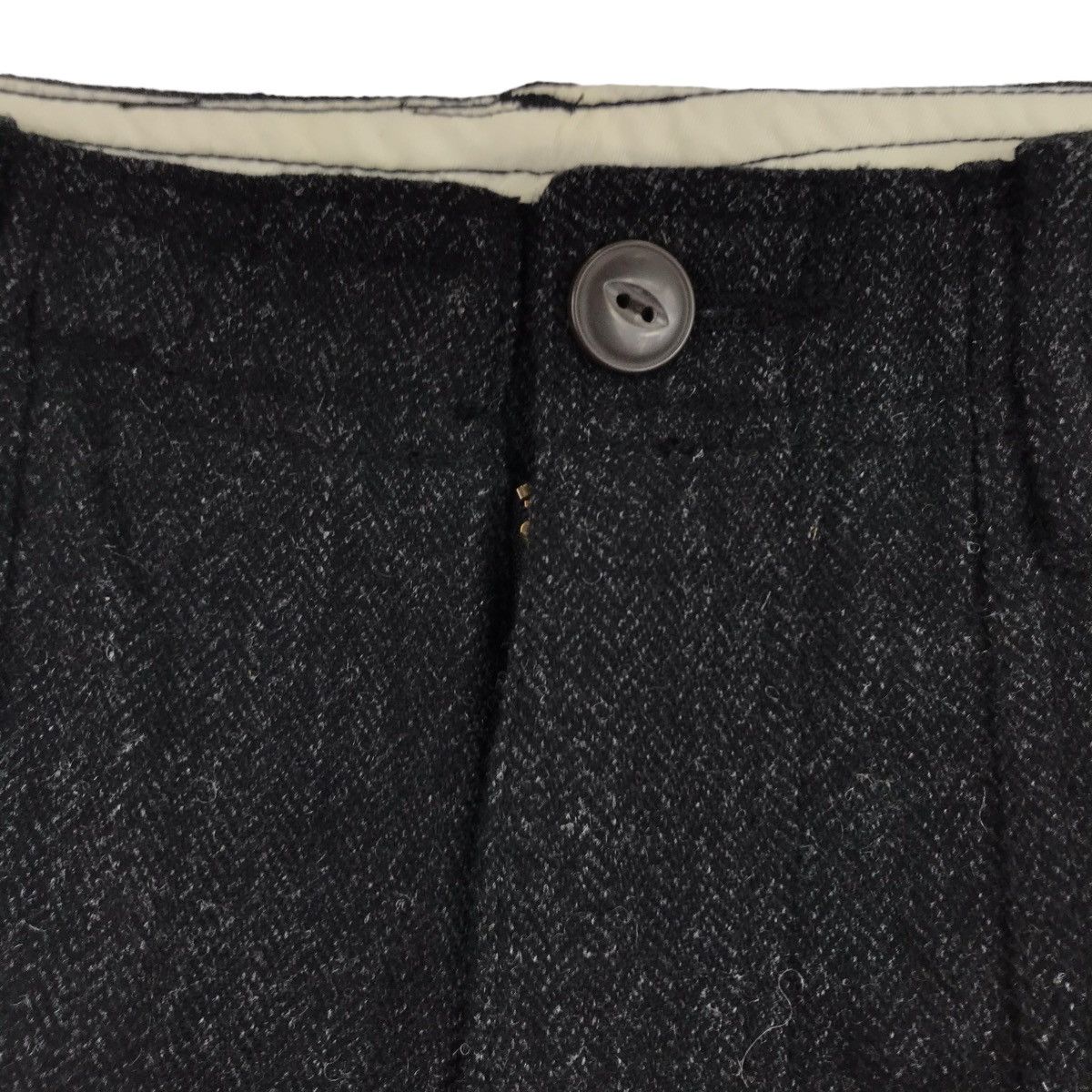 Vintage BACK NUMBER Japan Black StraightCut Wool Trousers CasualPant Size US 32 / EU 48 - 3 Thumbnail