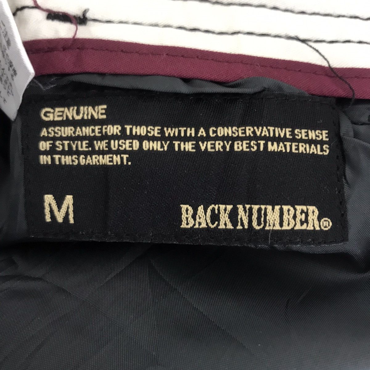 Vintage BACK NUMBER Japan Black StraightCut Wool Trousers CasualPant Size US 32 / EU 48 - 4 Thumbnail
