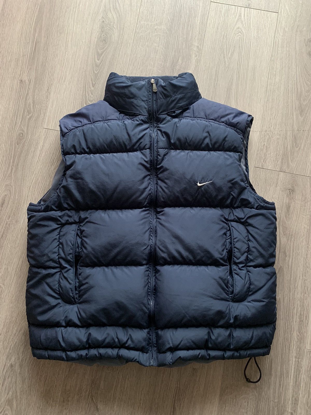 Nike Vintage Nike 90's Swoosh Puffer Vest Y2K/YKK Size US L / EU 52-54 / 3 - 1 Thumbnail