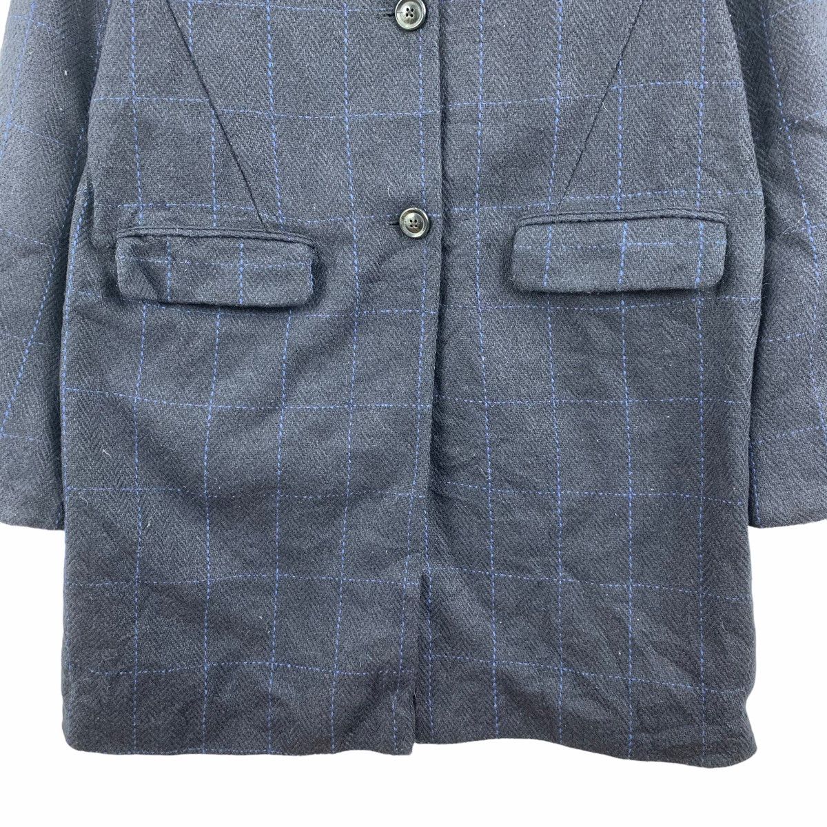 Harris Tweed Vintage Harris Tweed Sevendays Sunday Wool Long Coat Size US L / EU 52-54 / 3 - 3 Thumbnail