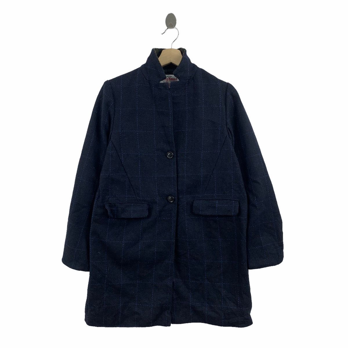 Harris Tweed Vintage Harris Tweed Sevendays Sunday Wool Long Coat Size US L / EU 52-54 / 3 - 1 Thumbnail
