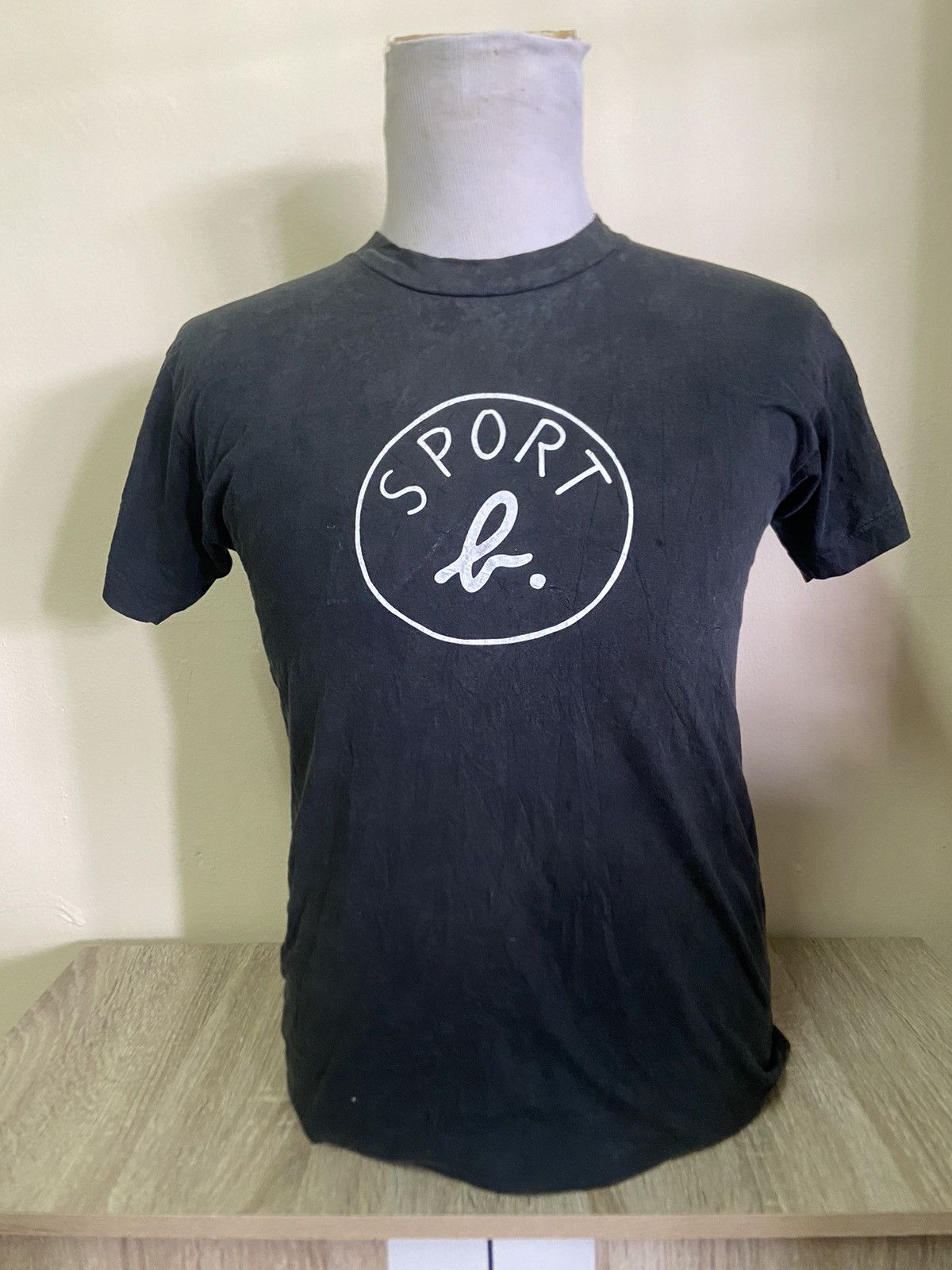 Vintage Agnes B. Sport Black Faded Tees