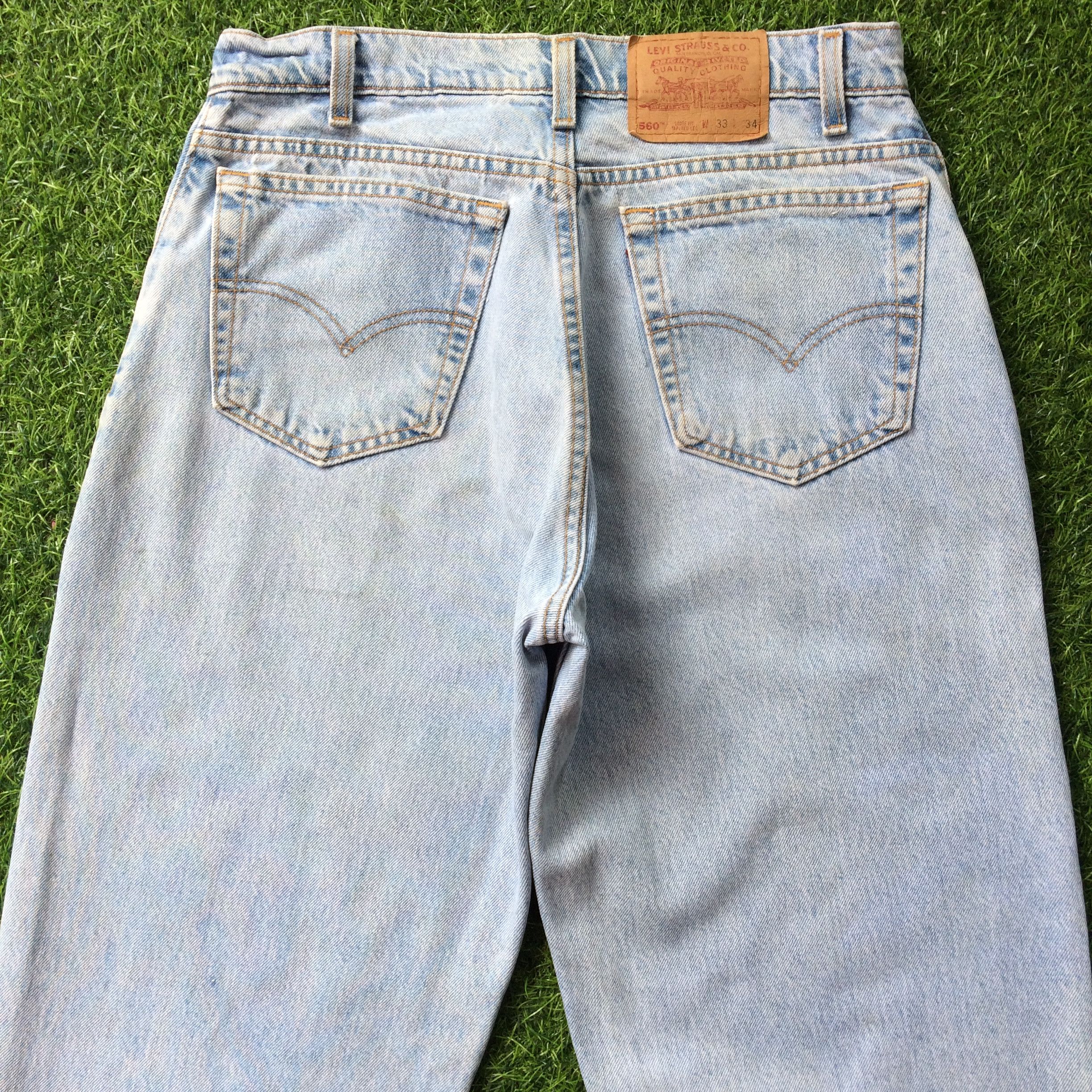 Levi's Levis 560 Light Wash Tall Jeans #B-1138 Size US 32 / EU 48 - 4 Thumbnail