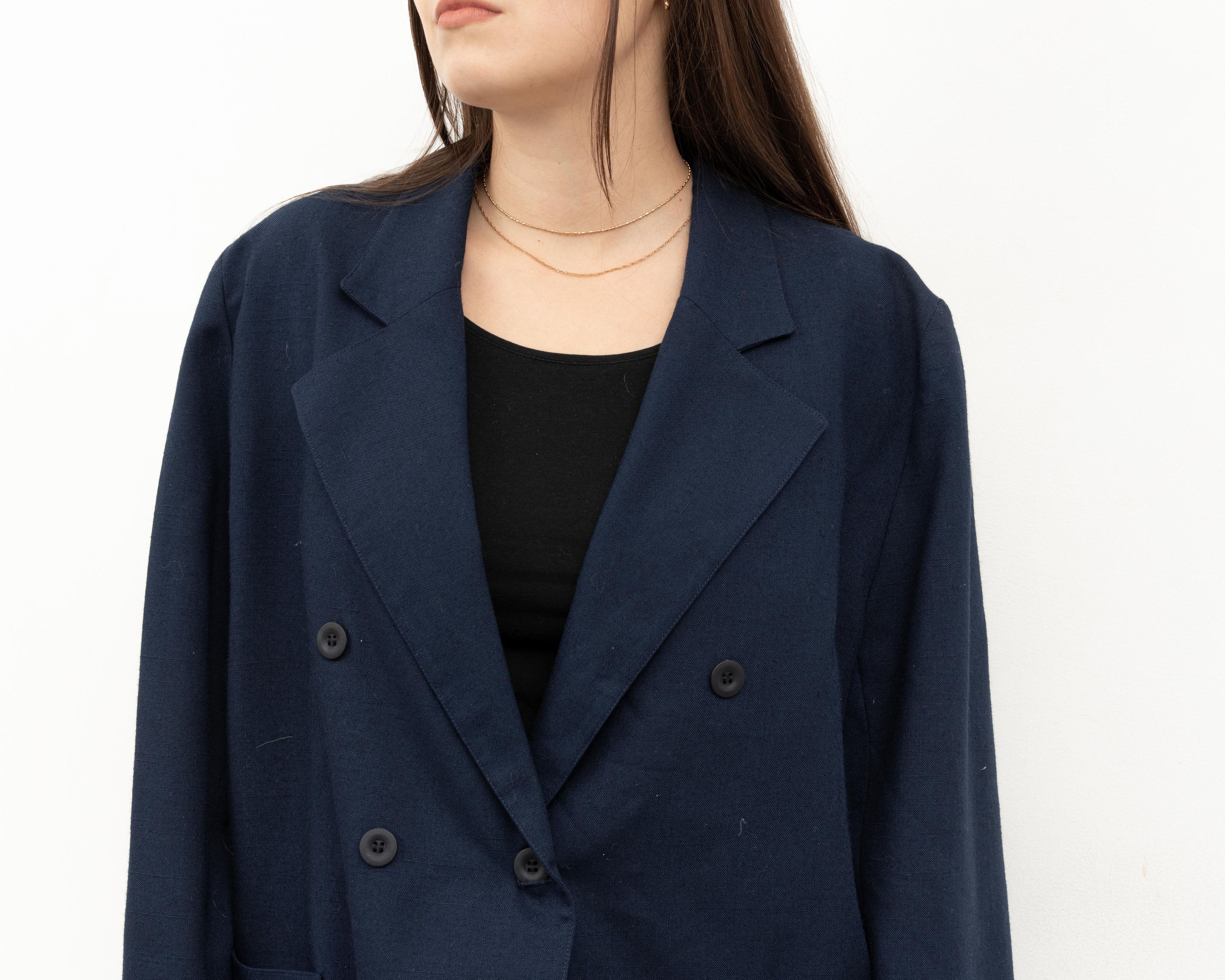Other × Vintage Double UK 14 Breasted US 10 Blazer Jacket Coat Overshirt Top Size L / US 10 / IT 46 - 4 Thumbnail