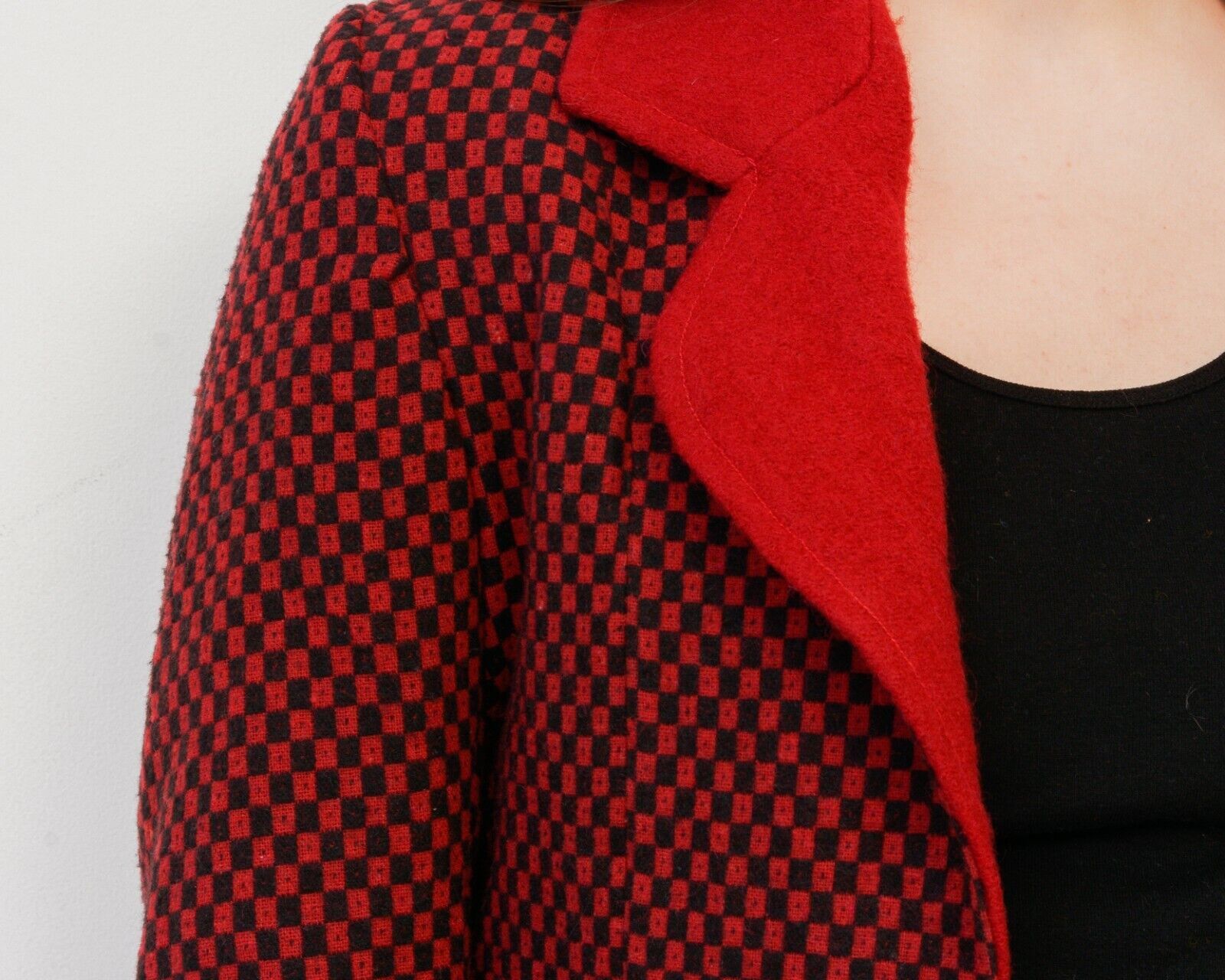Other × Vintage Check Plaid Tartan Blazer Cardigan Jacket Sweater Jumper Size M / US 6-8 / IT 42-44 - 5 Thumbnail