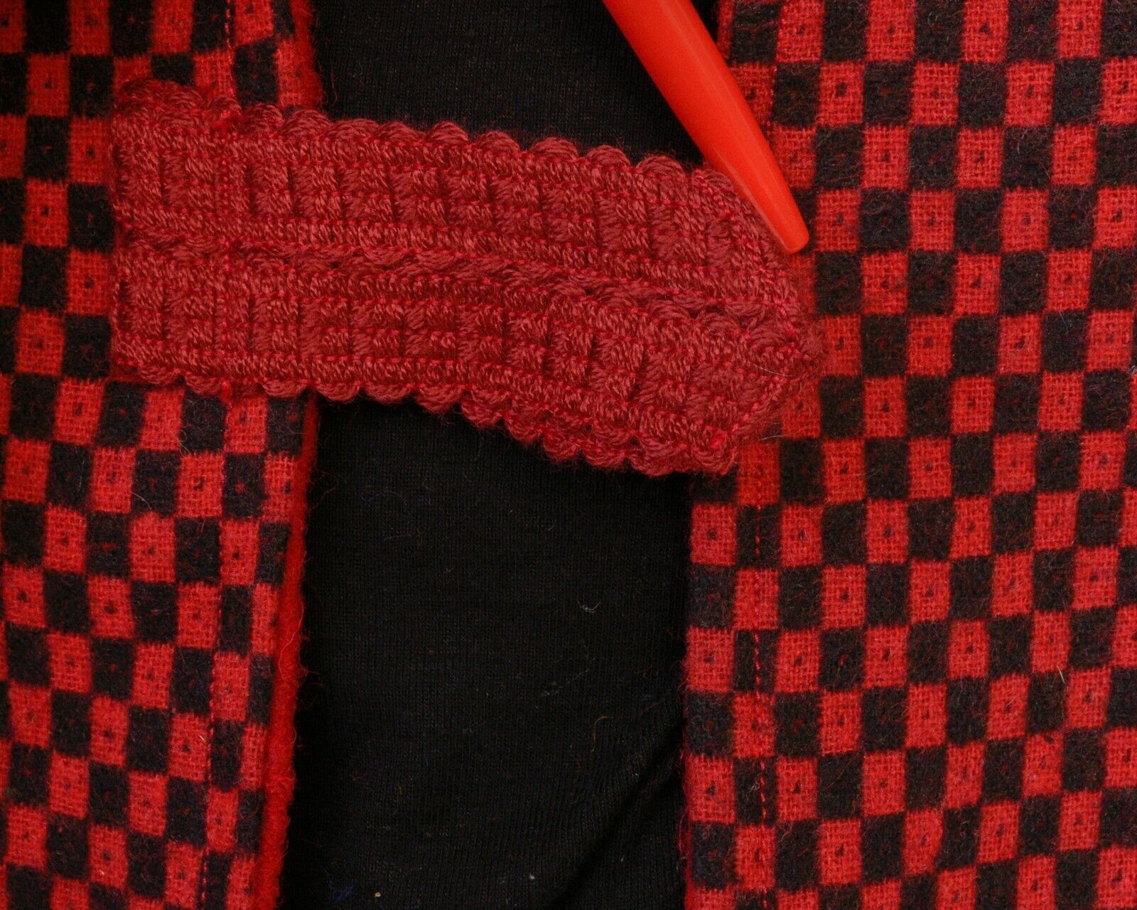 Other × Vintage Check Plaid Tartan Blazer Cardigan Jacket Sweater Jumper Size M / US 6-8 / IT 42-44 - 6 Thumbnail