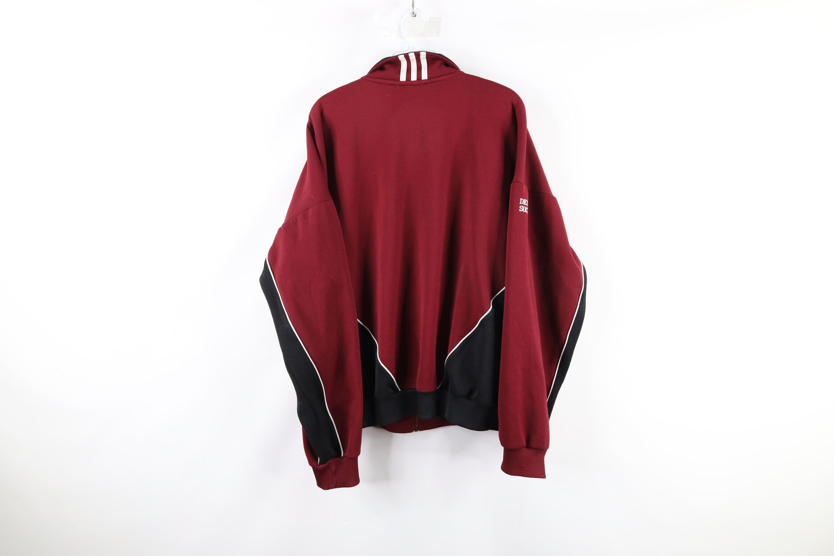 Adidas Vintage Adidas Spell Out Striped Soccer Warm Up Jacket Size US L / EU 52-54 / 3 - 10 Thumbnail