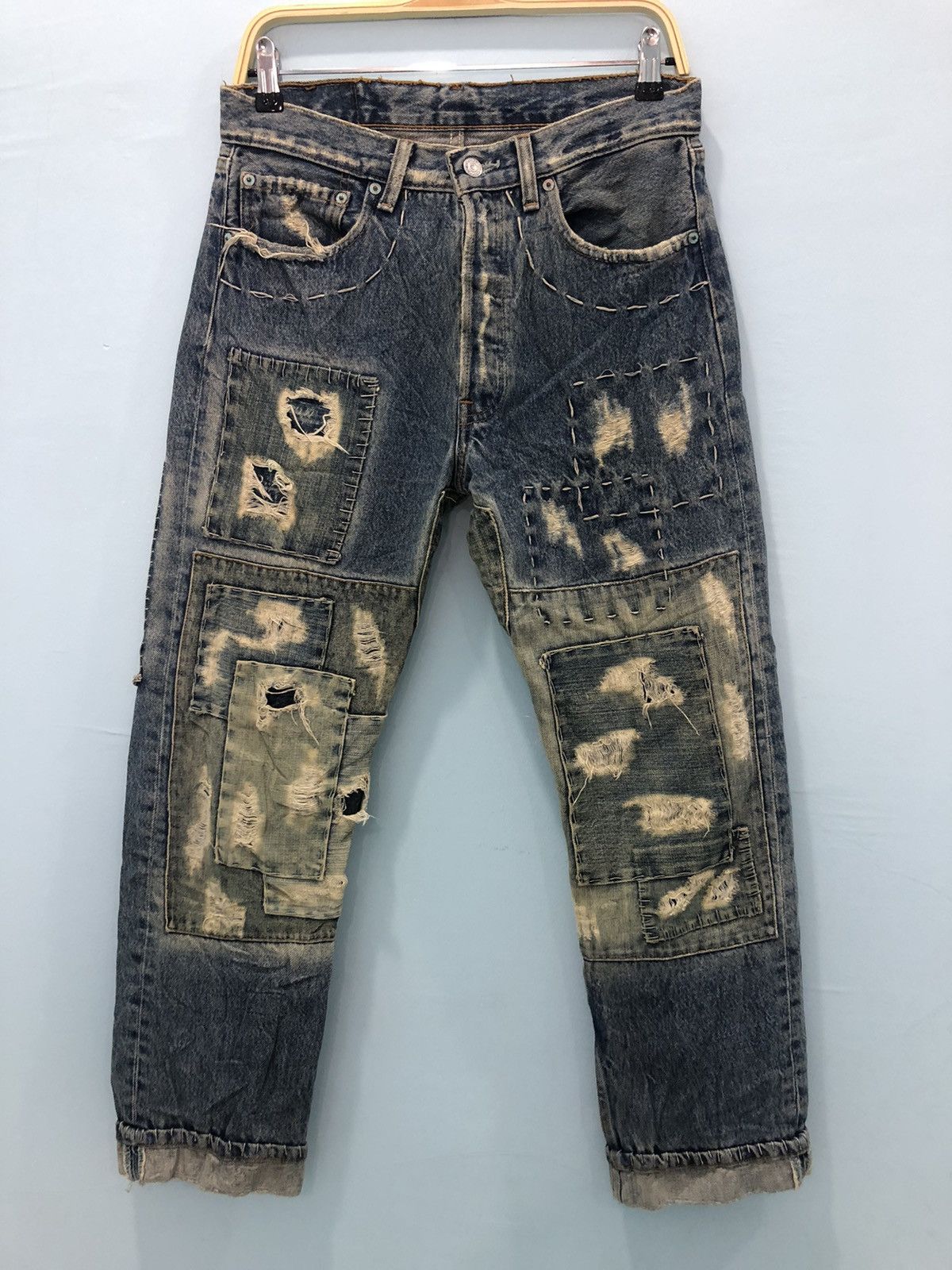 Vintage 90’s Levis Patchwork Denim Jeans