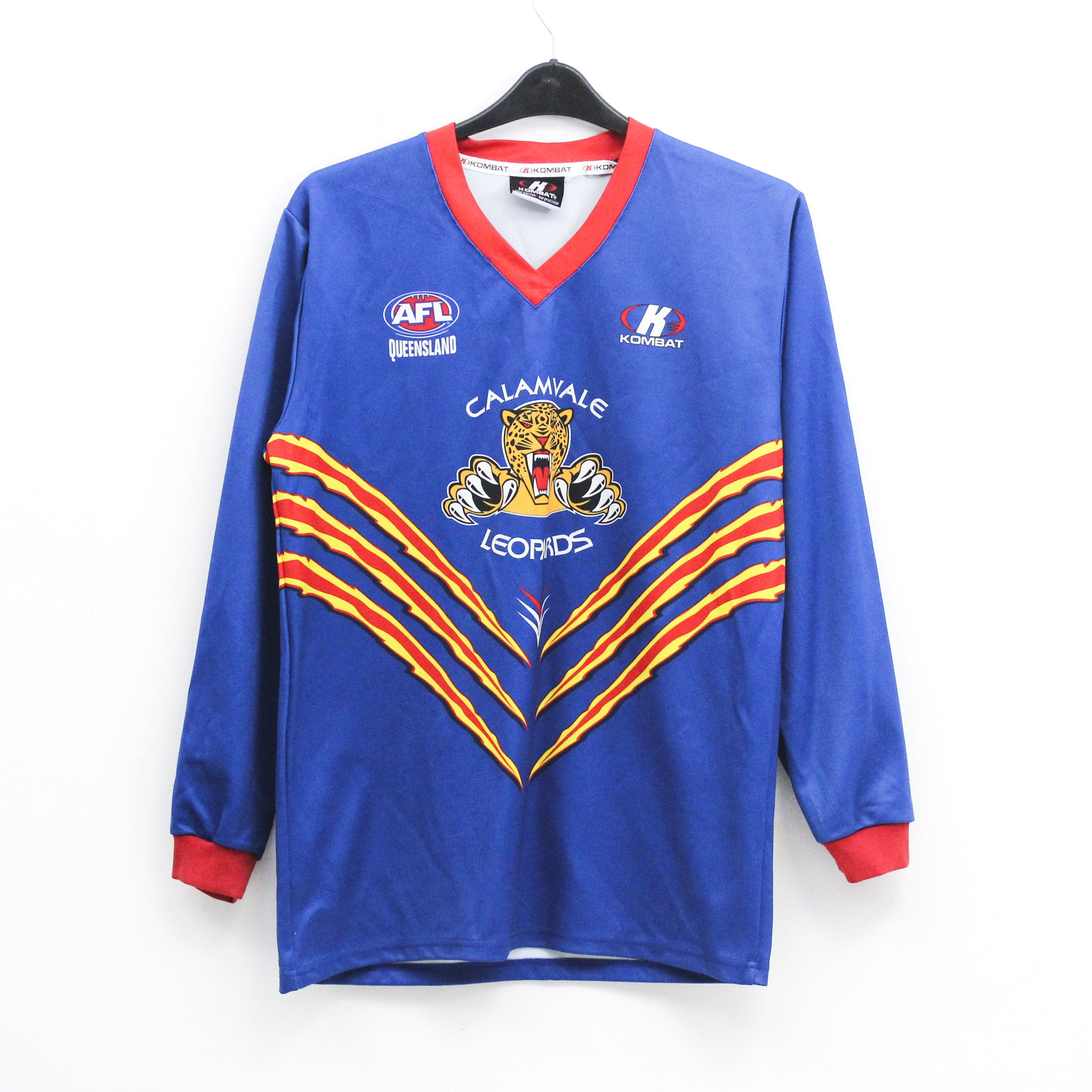 Vintage Kombat AFL Queensland Mens M Sweatshirt Jumper Pullover Blue Size US M / EU 48-50 / 2 - 1 Thumbnail