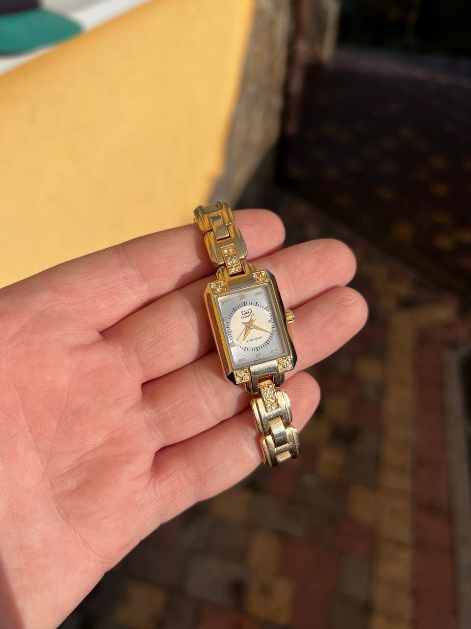 Japanese Brand × Jewelry × Vintage RETRO Japan Stylish Fashion Watch Q&Q Bracelet Futuristic Size ONE SIZE - 2 Thumbnail