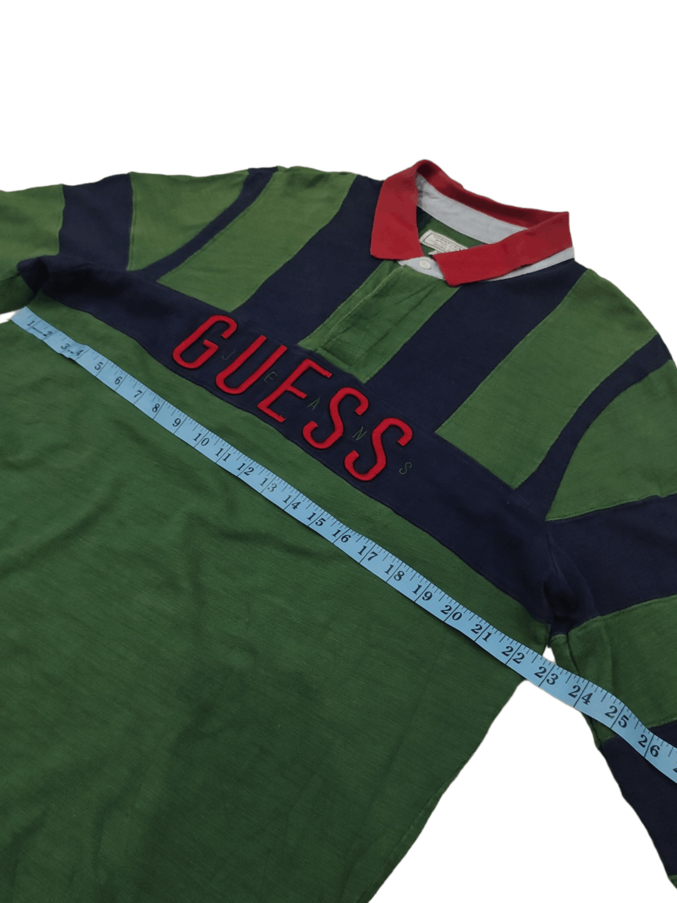 Guess × Vintage Vintage Guess Jeans Polo Long Sleve Shirt Size US XL / EU 56 / 4 - 8 Thumbnail