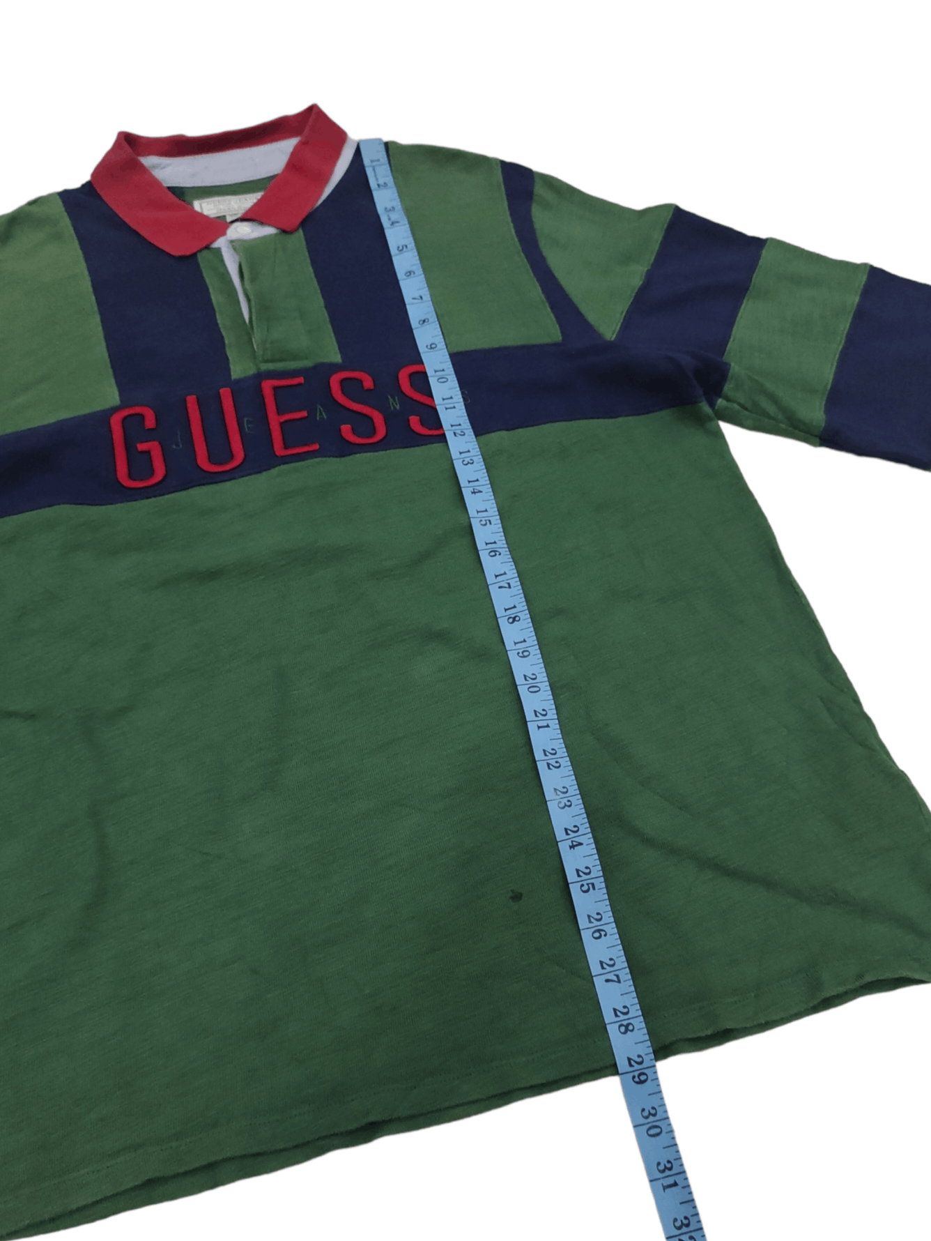 Guess × Vintage Vintage Guess Jeans Polo Long Sleve Shirt Size US XL / EU 56 / 4 - 9 Thumbnail