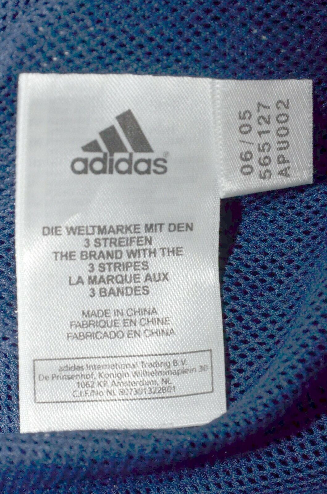 REAL MADRID 2005/2006 CHAMPIONS LEAGUE FOOTBALL JACKET
