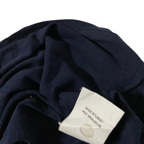 vintage A.P.C Japanese Brand Single Pocket Plain Shirt