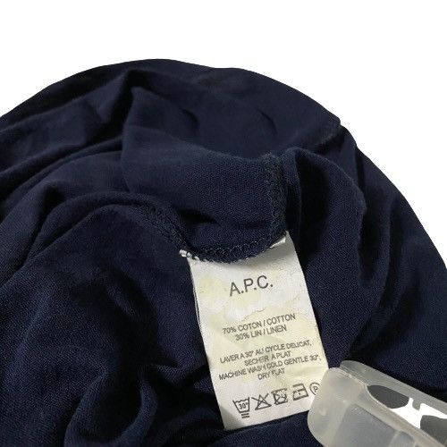 vintage A.P.C Japanese Brand Single Pocket Plain Shirt