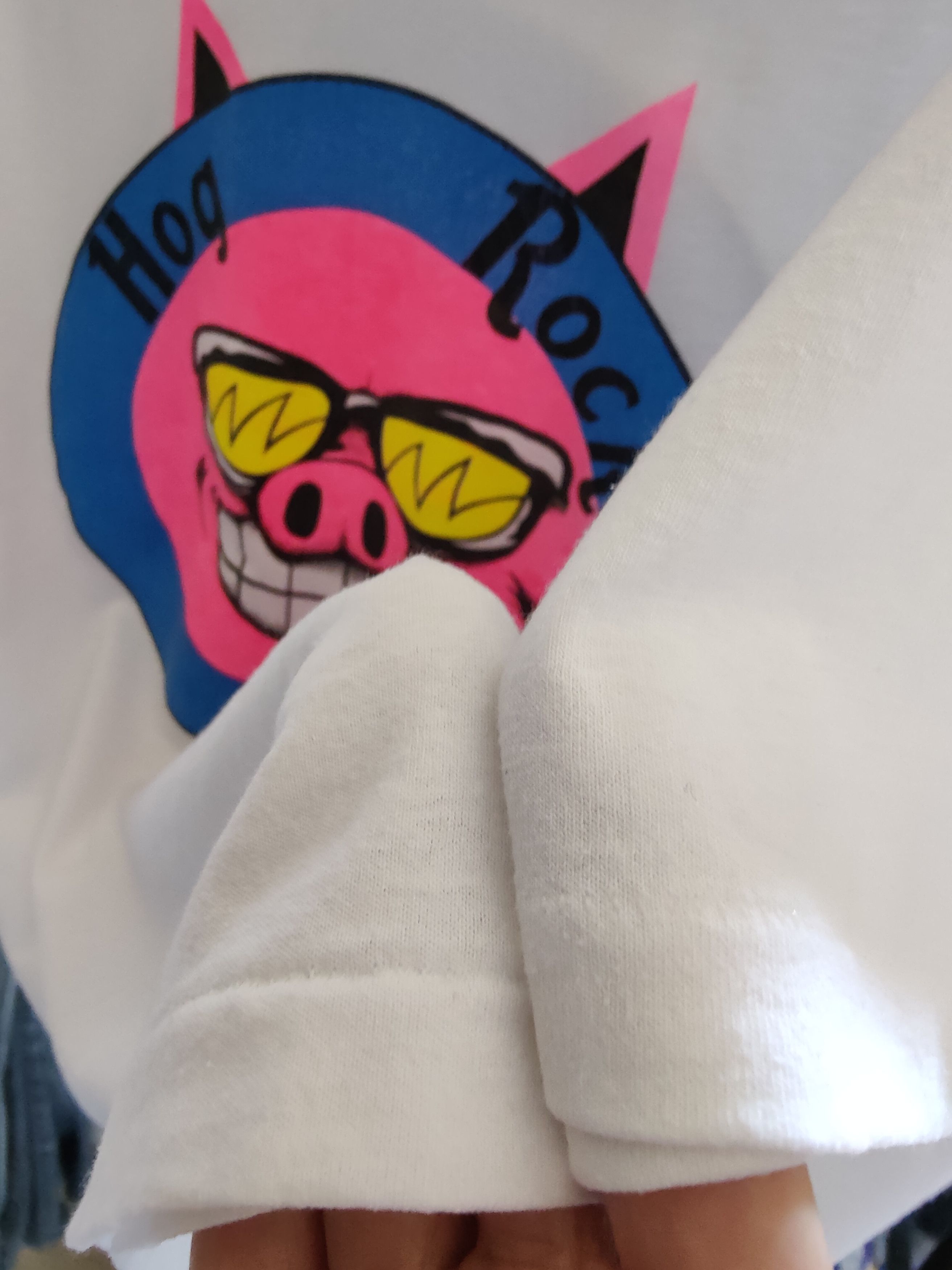 Hanes Hog Rock Cafe 🐷 Hard Rock Cafe Parody Tee (double-sided) Size US L / EU 52-54 / 3 - 3 Thumbnail