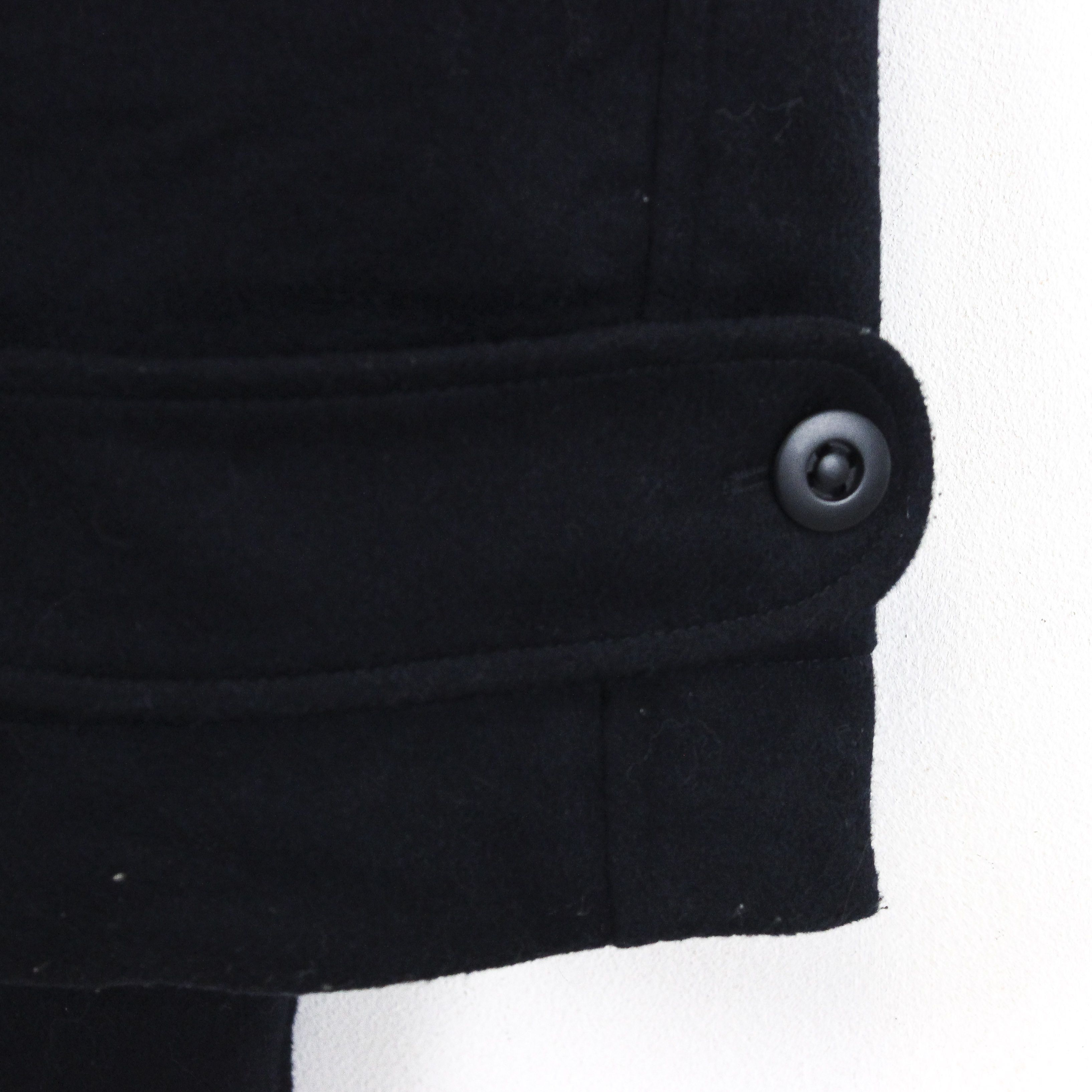 Lacoste Women UK 10 Duffle EU 38 Coat Jacket Wool Navy US 6 Hooded M Size M / US 6-8 / IT 42-44 - 3 Thumbnail