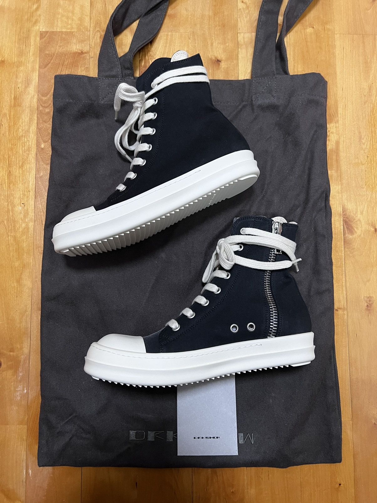 Rick Owens Drkshdw Rick owens fw19 gradient ramones high top sneakers sz36.5 Size US 6.5 / IT 36.5 - 2 Thumbnail