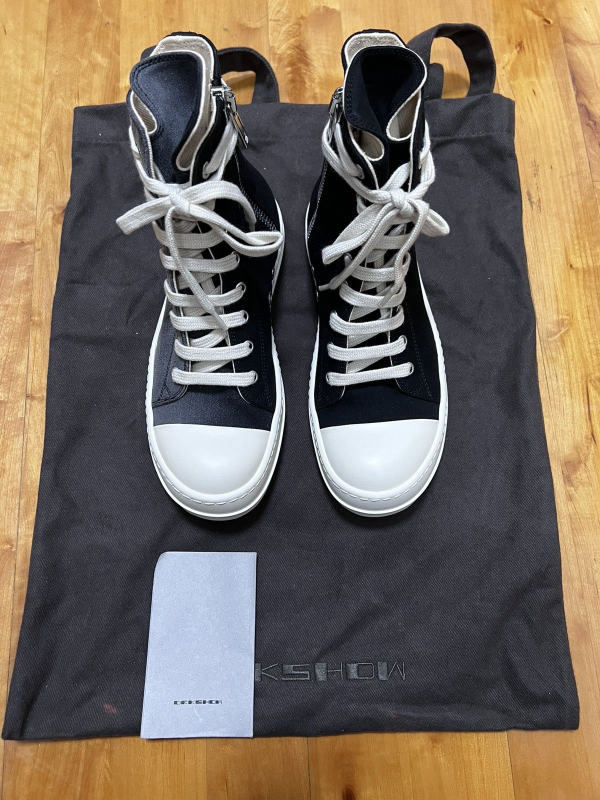 Rick Owens Drkshdw Rick owens fw19 gradient ramones high top sneakers sz36 Size US 6 / IT 36 - 3 Thumbnail
